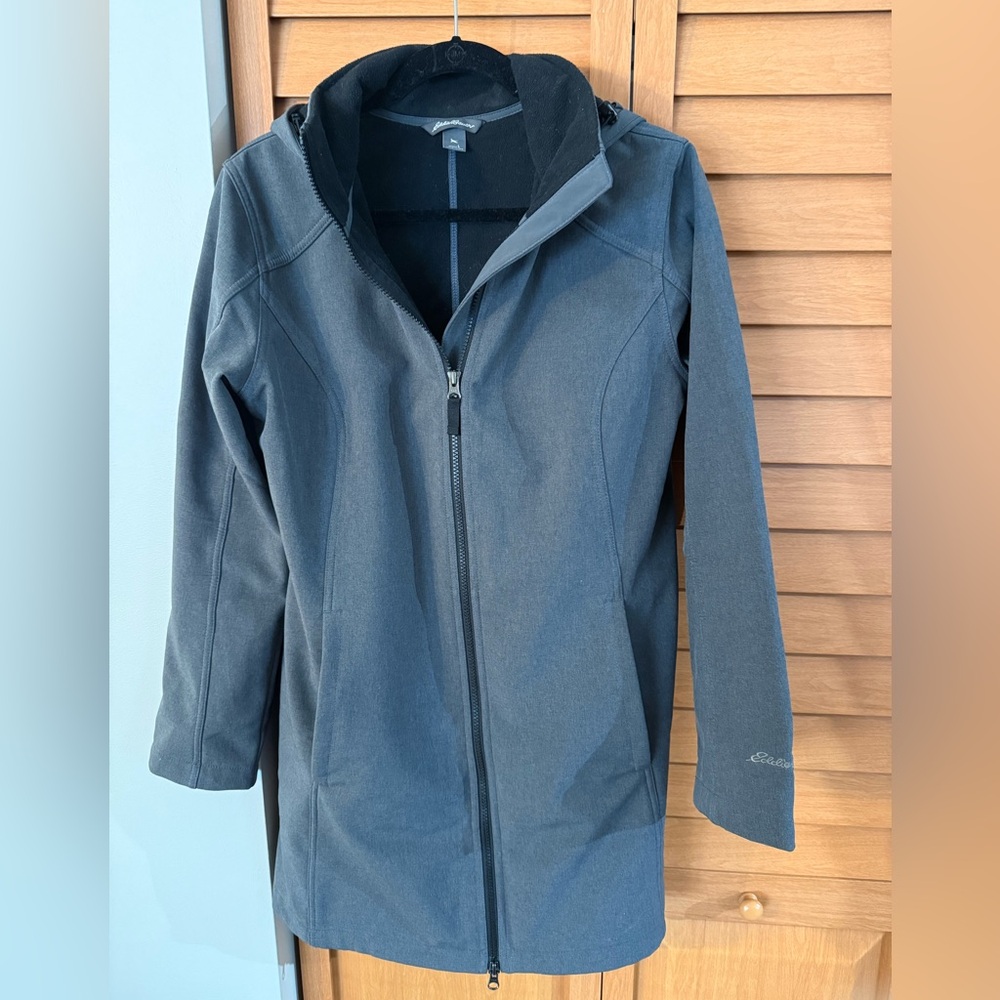 Eddie Bauer | Gray Hooded Zip-Up Jacket